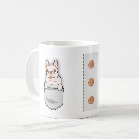 Mug Mignon Bouledogue Anglais pour Amateur de Chiens É (Devant gauche)