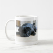 Mug Mignon Bouledogue Noir Endormi (Gauche)