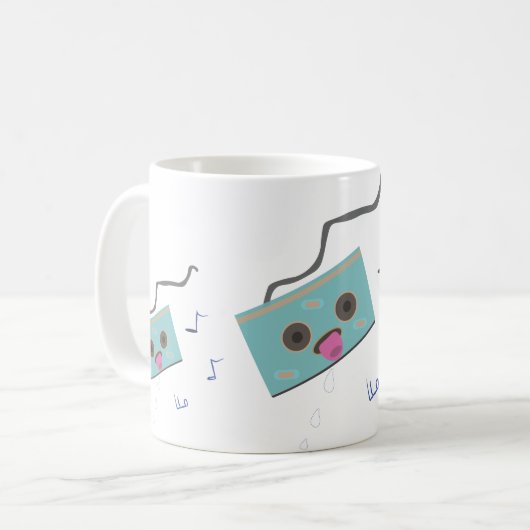 Mug mignon cassette cassette tapette (Devant gauche)