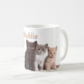 Mug mignon chat amusant et idiot (Devant droit)