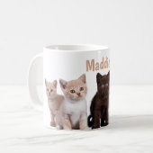 Mug mignon chat amusant et idiot (Devant gauche)