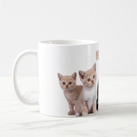 Mug mignon chat amusant et idiot (Gauche)
