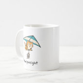 Mug Mignon Chat de Dessin Animé Pun Design (Devant gauche)