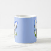 Mug Mignon Chat Fée Noir Ordinateur Bleu Fantaisiste (Centre)
