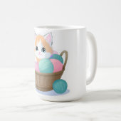 Mug Mignon chat kawaii (Devant droit)