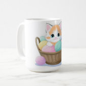 Mug Mignon chat kawaii (Devant gauche)
