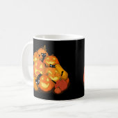 Mug Mignon Chat Noir Effrayant Patch de Citrouille d'H (Devant gauche)