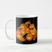 Mug Mignon Chat Noir Effrayant Patch de Citrouille d'H (Gauche)