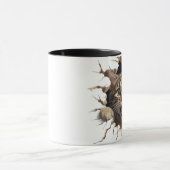 Mug mignon chat regardant du mur (Centre)