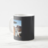 Mug Mignon Chat Selfie Avec Ufo Et Cigarette (Devant gauche)