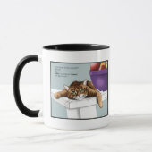 Mug Mignon Chat Tigre Orange Drôle en Attente (Gauche)