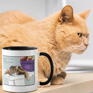 Mug Mignon Chat Tigre Orange Drôle en Attente