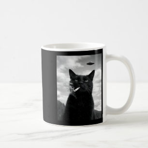 Mug Mignon Chat Ufo Mème Selfie Extraterrestre