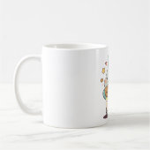 Mug Mignon Chef Tortue Mangeant un Cookie Design Kawai (Gauche)