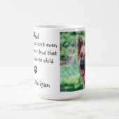 Mug Mignon Chien Papa - Drôle Fête des pères - Humour  (Centre)