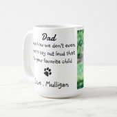 Mug Mignon Chien Papa - Drôle Fête des pères - Humour  (Devant gauche)
