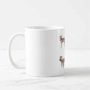 Mug Mignon chien sauvage africain Délice � mignonne An