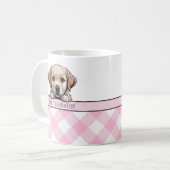 Mug Mignon chiot Labrador Meilleure maman de chien Gin (Devant gauche)