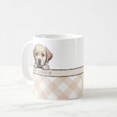 Mug Mignon chiot Labrador Meilleure maman de chien Gin (Devant gauche)