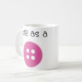 Mug Mignon comme bouton - fille (Devant gauche)