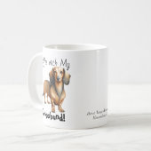 Mug Mignon Dachshund brun café (Devant gauche)