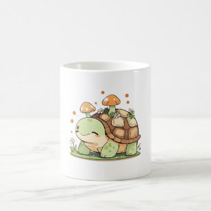 Mug Mignon design cottagecore Kawaii Tortue de la forê
