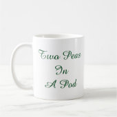 Mug Mignon Deux Petits Pois Dans Une Cosse (Gauche)