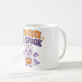 Mug Mignon et Effrayant Bébé Dragon Violet Café Hallow (Devant droit)