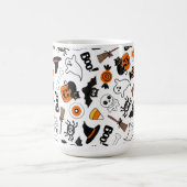 Mug Mignon et Effrayant Halloween Noir et Orange (Centre)