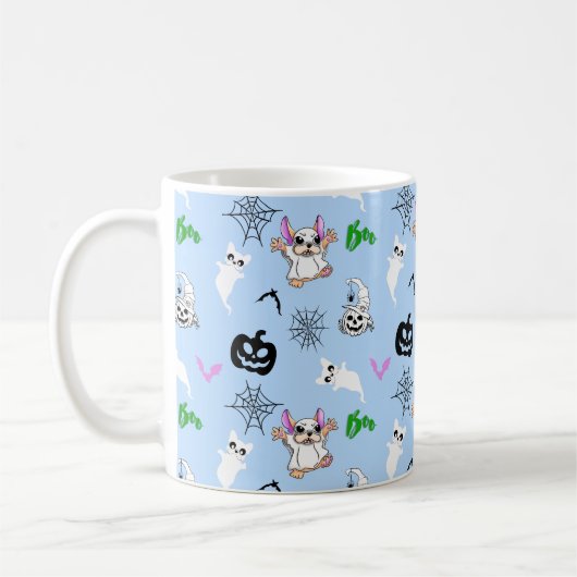Mug Mignon fantôme Français Bulldog chauve-souris citr (Gauche)