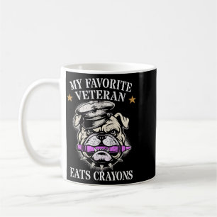 Mug Mignon Favori Vétéran Mange Crayons Équipe Militai