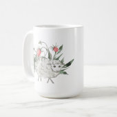 Mug mignon folle dame de mouton ajouter du texte (Devant gauche)