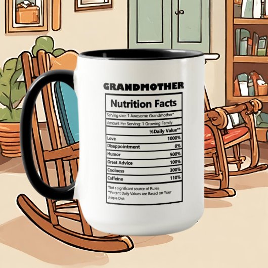 Mug mignon grand-mère mot faits d'art
