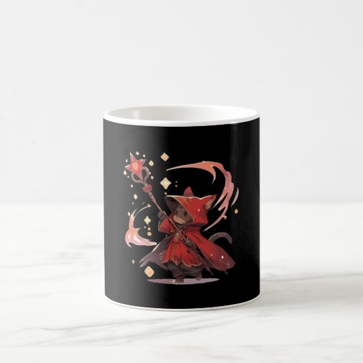 Mug Mignon Héros Chat Mage Rouge (Centre)