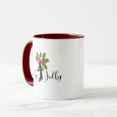 Mug Mignon Joyeux Noël de Pingouin Drôle (Devant gauche)
