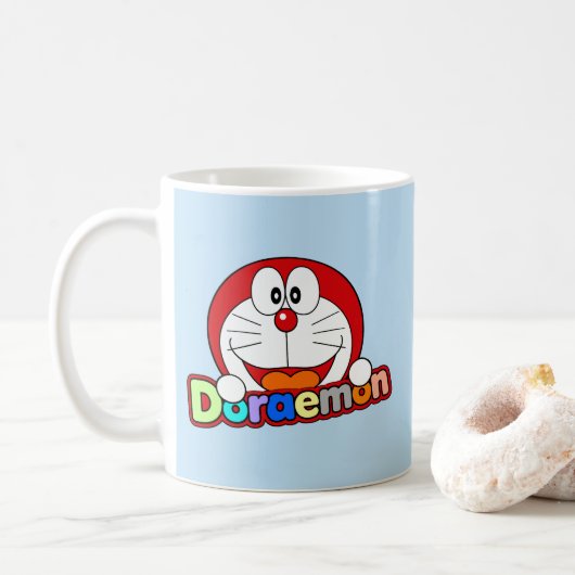 Mug Mignon Kawaii Doraemon Anime (Avec donut)