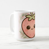Mug Mignon Kawaii Fraise (Devant gauche)