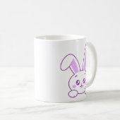 Mug Mignon Kawaii Pastel Violet Lapin Mignon (Devant droit)