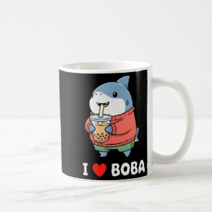Mug Mignon Kawaii Requin Thé aux perles de Boba Drôle