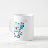 Mug Mignon koala bébé Kawaii souriant avec des cœurs d (Devant gauche)