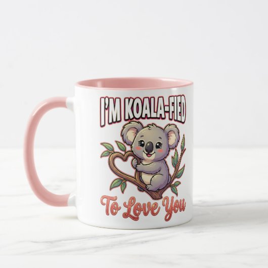 Mug Mignon Koala de la Saint-Valentin – Je suis Koala- (Gauche)