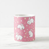 Mug Mignon Lapin Kawaii Rose Doodle (Centre)