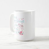 Mug mignon maman poème fille ajouter monogramme (Devant gauche)