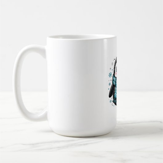 Mug Mignon Manchot Hiver (Gauche)