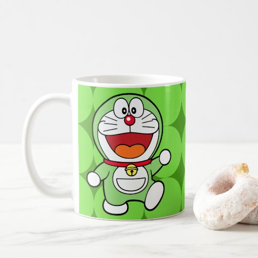 Mug Mignon Mini Doraemon Vert Anime (Avec donut)