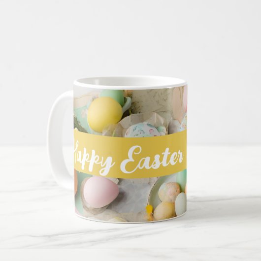 Mug Mignon moderne collage de Pâques photo de scrapboo (Devant gauche)