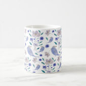 Mug Mignon Moineau Avec un Chapeau de Fleur (Centre)