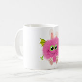 Mug Mignon monstre lapin duveteux (Devant gauche)