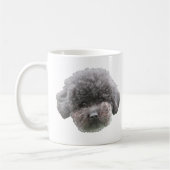 Mug mignon noir maltipod chien visage muqueuse (Gauche)