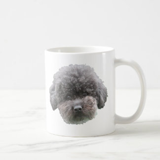 Mug mignon noir maltipod chien visage muqueuse
